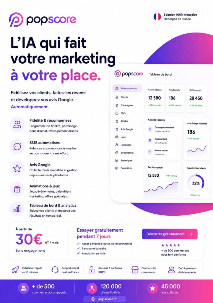 Flyer PopScore — page 1